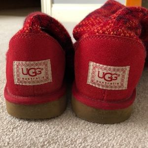 💨Plaid Knit UGG boots